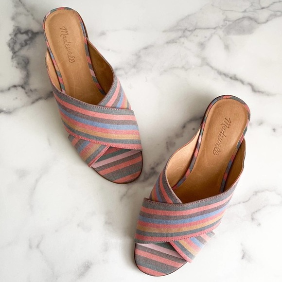 Madewell Shoes - Madewell Ruthie Crisscross Mule Sandal Rainbow
